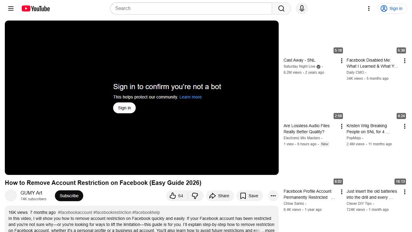 How to Remove Account Restriction on Facebook (Easy Guide 2026) - YouTube